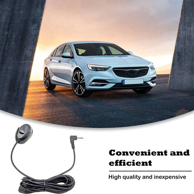 ZJ010MR Mono 3.5mm Angle Head Plug Car Navigation GPS Speaker External Paste Bluetooth Microphone...