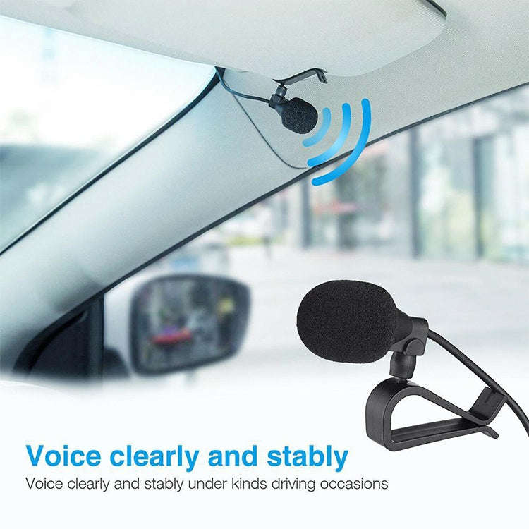 ZJ015MR Mono 2.5mm Angle Head Plug Car Navigation DVD External Paste Microphone, Length: 3m
