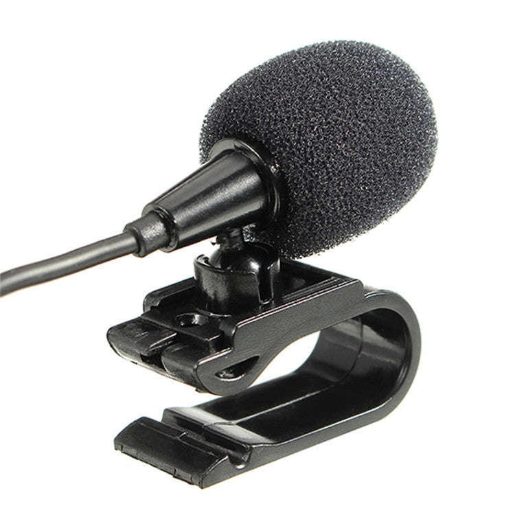 ZJ025MR Stick-on Clip-on Lavalier 3.5mm Jack Mono Microphone for Car GPS / Bluetooth Enabled Audi...