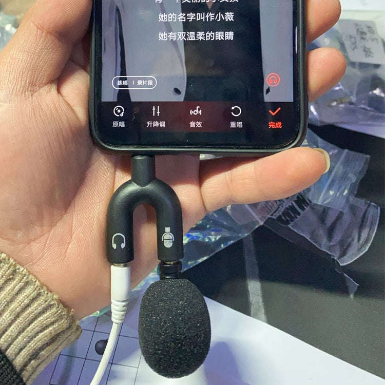 ZJ052MR-01 4 Level Pin 3.5mm Mobile Phone Tablet Game Machine Mini Straight Microphone