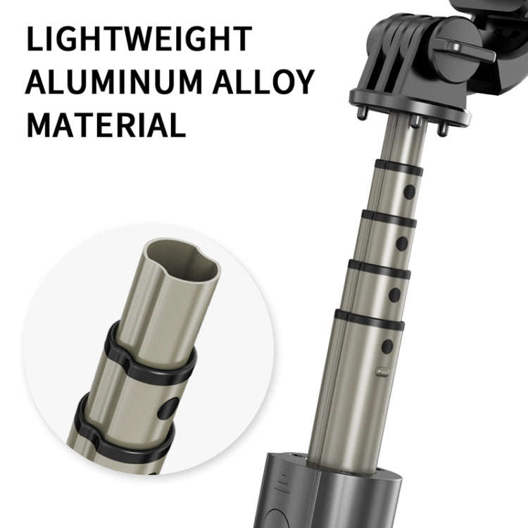 L03 Aluminum Alloy Foldable Bluetooth Tripod Selfie Stick (Black)