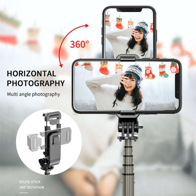L03 Aluminum Alloy Foldable Bluetooth Tripod Selfie Stick (Black)