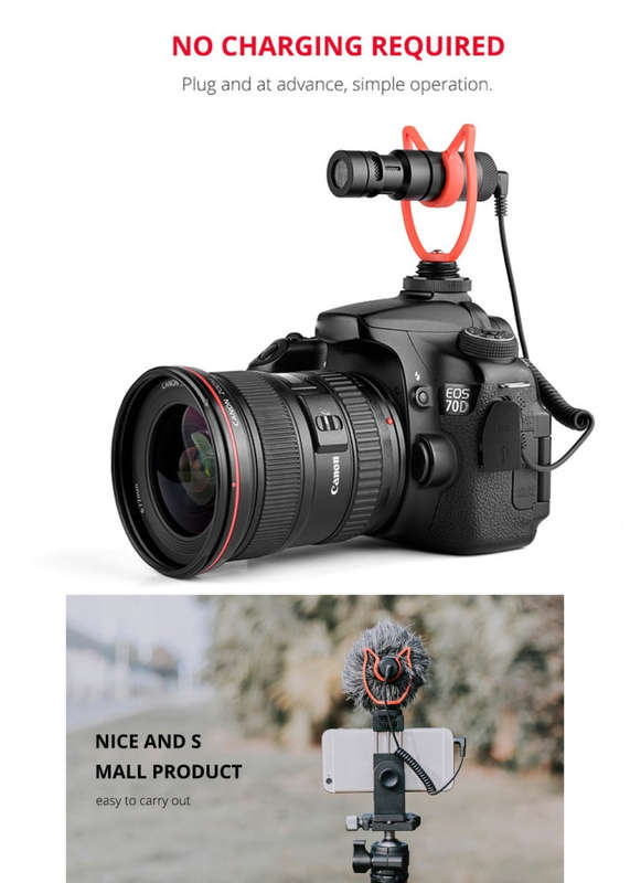 YELANGU MIC10 YLG9920A Professional Interview Condenser Video Shotgun Microphone with 3.5mm Audio...