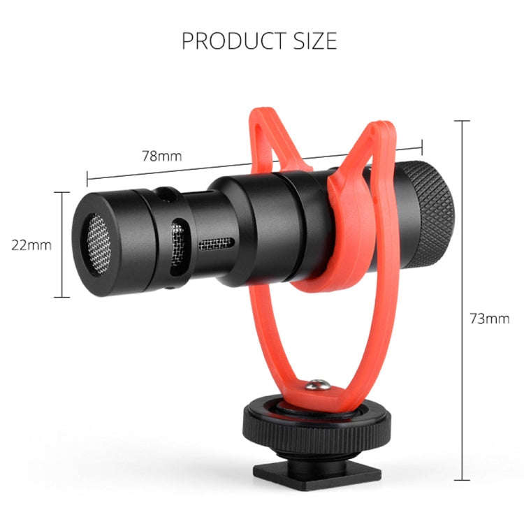 YELANGU MIC10 YLG9920A Professional Interview Condenser Video Shotgun Microphone with 3.5mm Audio...