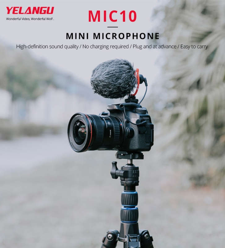 YELANGU MIC10 YLG9920A Professional Interview Condenser Video Shotgun Microphone with 3.5mm Audio...