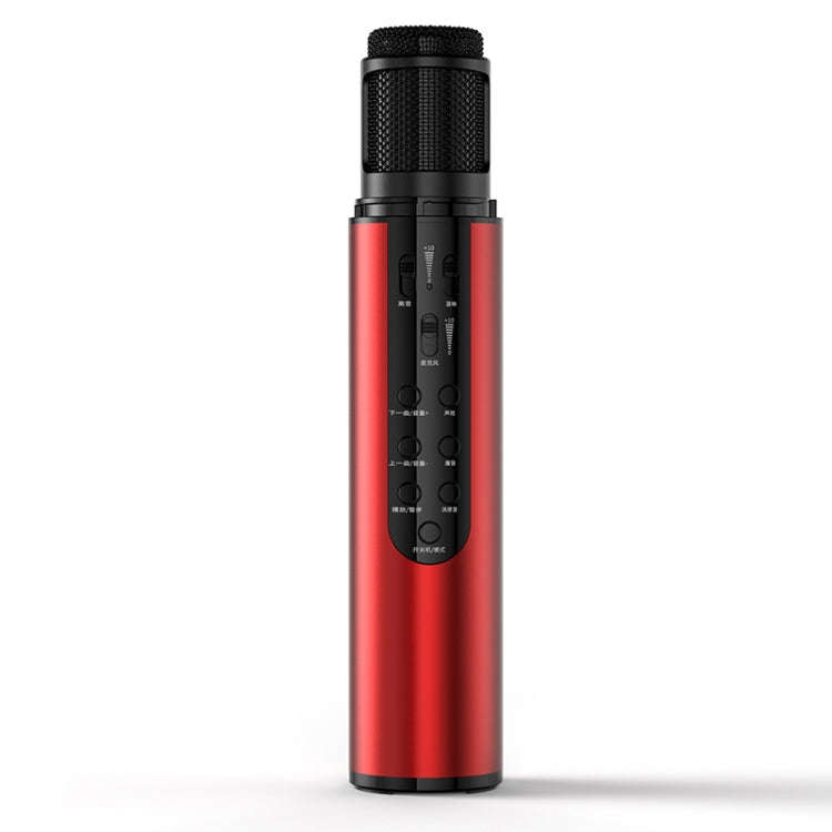 K1 Bluetooth 4.2 Karaoke Live Stereo Sound Wireless Bluetooth Microphone (Red)