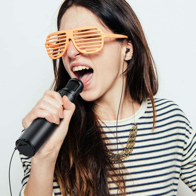 K1 Bluetooth 4.2 Karaoke Live Stereo Sound Wireless Bluetooth Microphone (Black)