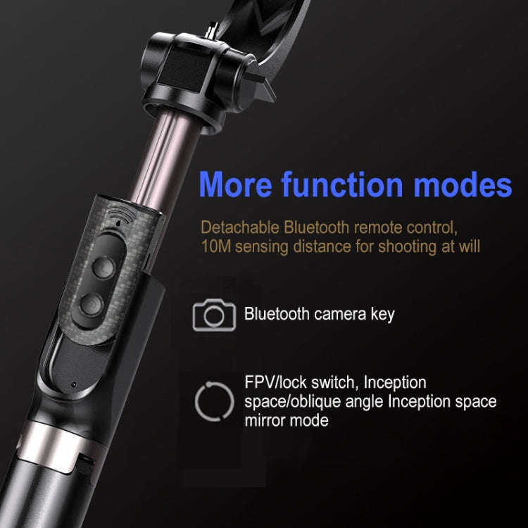 H202 Handheld Gimbal Stabilizer Foldable 3 in 1 Bluetooth Remote Selfie Stick Tripod Stand for Sm...