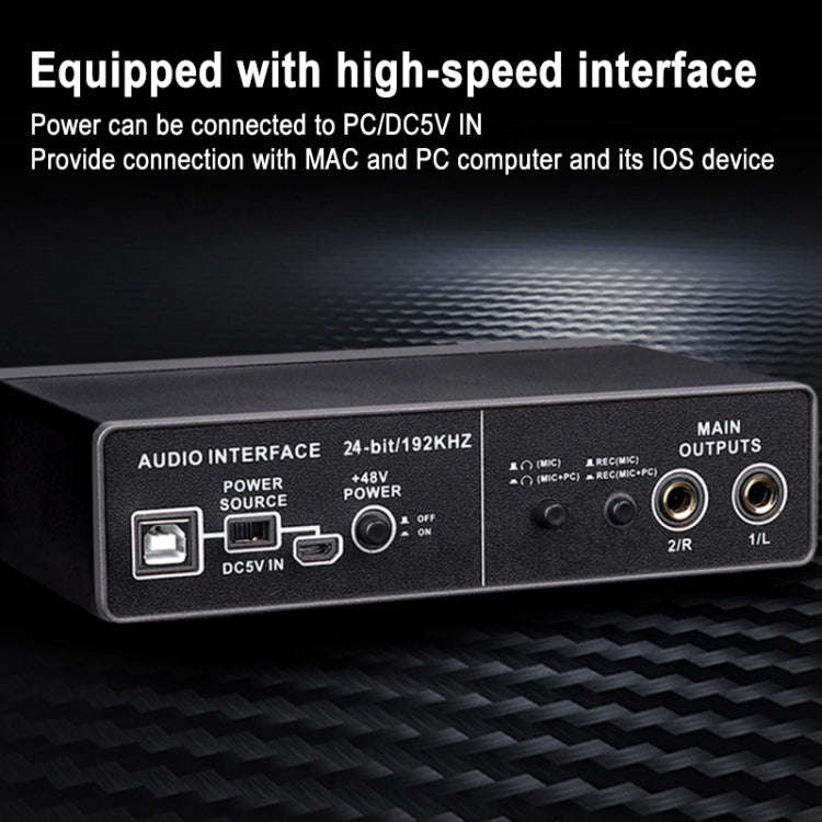 TEYUN Q-22 USB Computer Free Srive Microphone External Sound Card(Black)