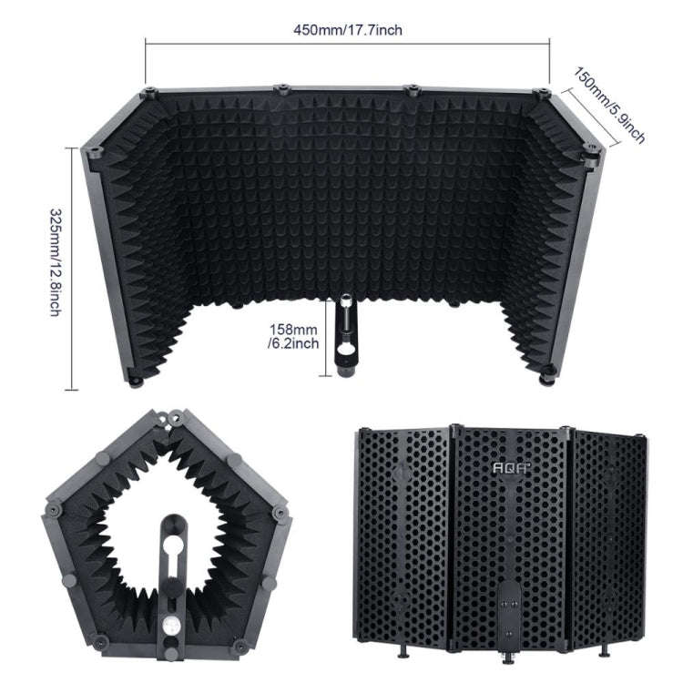 TEYUN S5 Microphone Soundproof Cover Windproof and Sound-absorbing Accessories(Black)