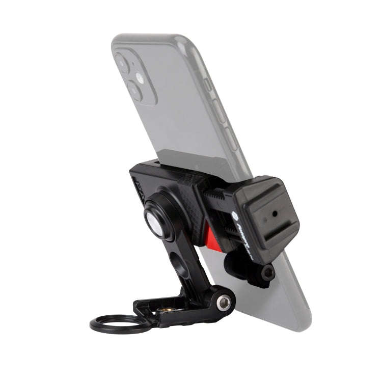 Fotopro SJ-89 Pro Carbon Fiber Texture Horizontal and Vertical Tripod Mount Adapter Phone Clamp B...