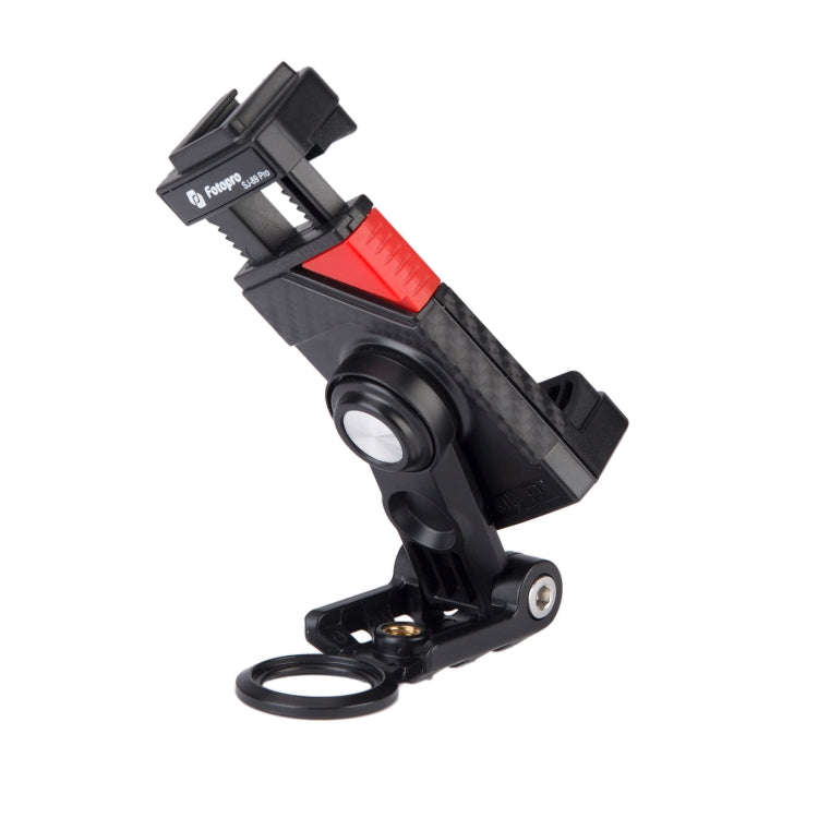Fotopro SJ-89 Pro Carbon Fiber Texture Horizontal and Vertical Tripod Mount Adapter Phone Clamp B...