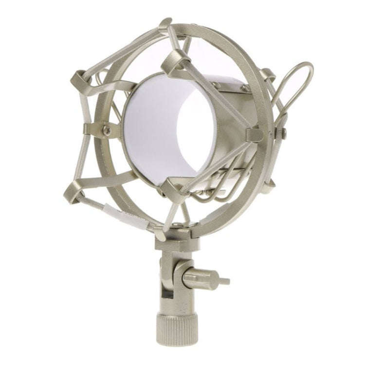 46mm Plastic Microphone Shock Mount Holder Stand(Silver)