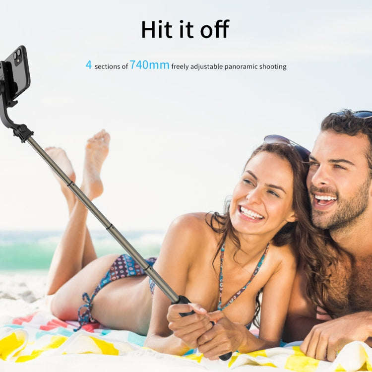Q03 Bluetooth Remote Control Tripod Selfie Stick Phone Holder (Black)