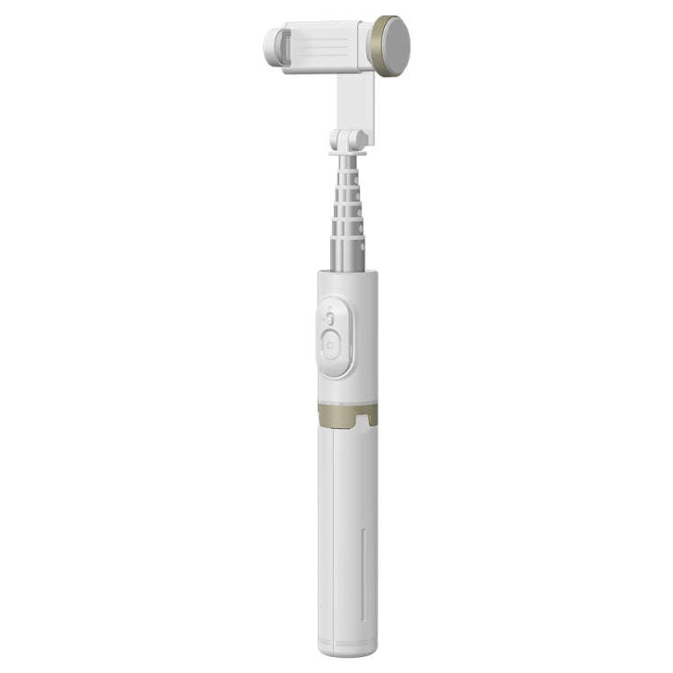 Q12 Hidden Design Reinforced Bluetooth Remote Control Tripod Selfie Stick (White)