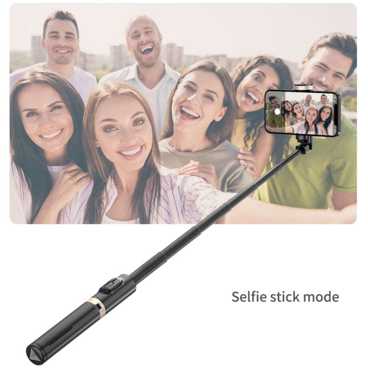 Q12 Hidden Design Reinforced Bluetooth Remote Control Tripod Selfie Stick (White)