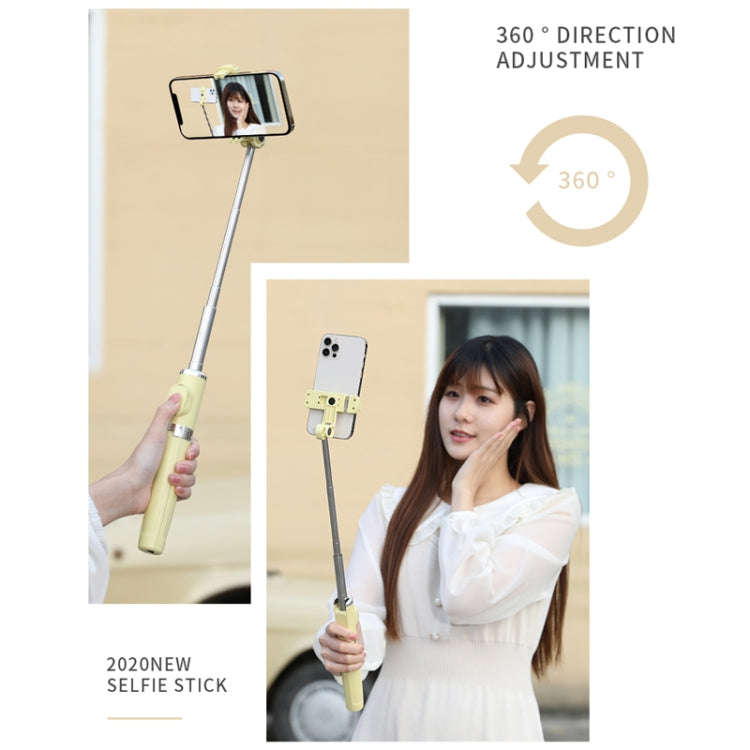 M01S Bluetooth Remote Control Dual Fill Light Tripod Selfie Stick (Green)