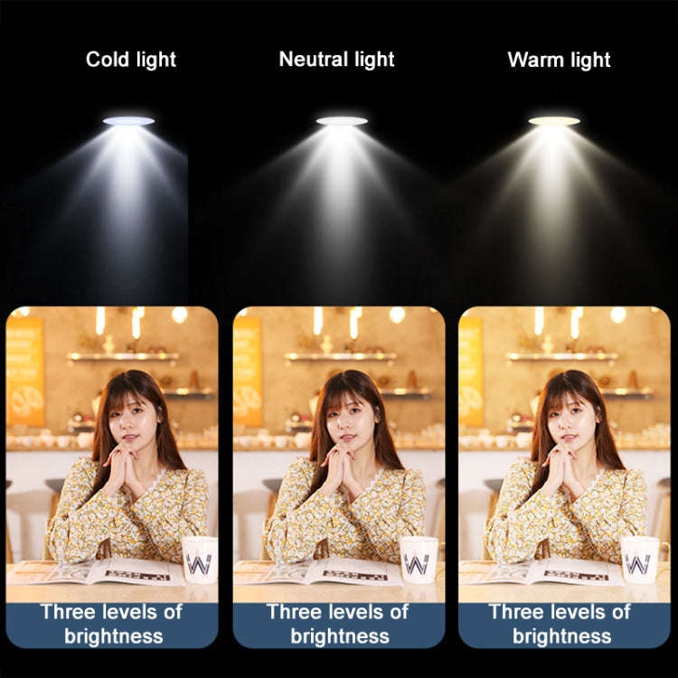 M01S Bluetooth Remote Control Dual Fill Light Tripod Selfie Stick (Yellow)