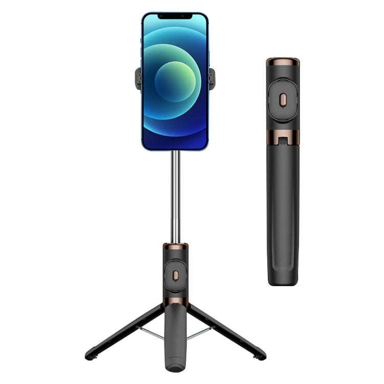 Bluetooth Remote Control Tripod Selfie Stick (Black)