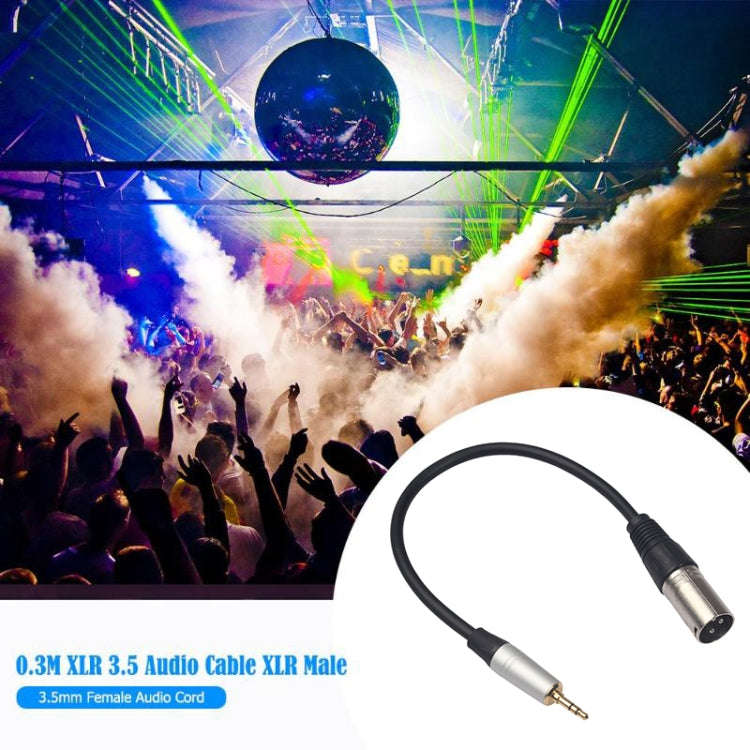 TC210KM173 3.5mm Male to XLR Male Audio Cable, Length: 0.3m