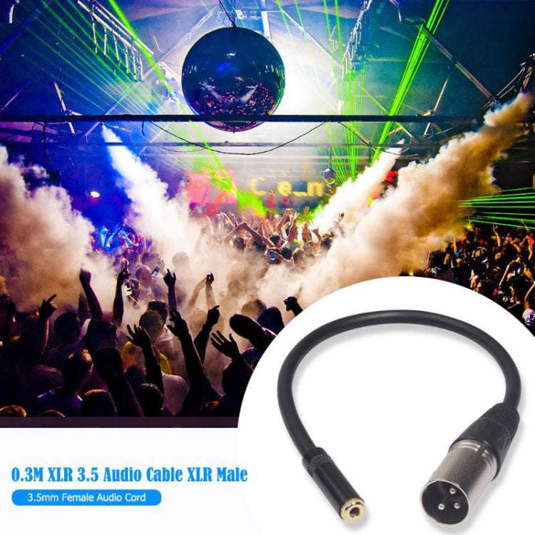 TC227K18-03 3.5mm Female to XLR Female Audio Cable, Length: 0.3m