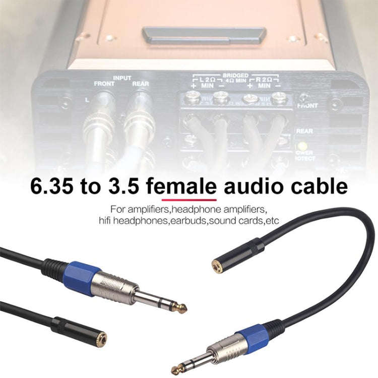 3094MF-03 6.35mm Male to 3.5mm Female Audio Cable, Length: 0.3m