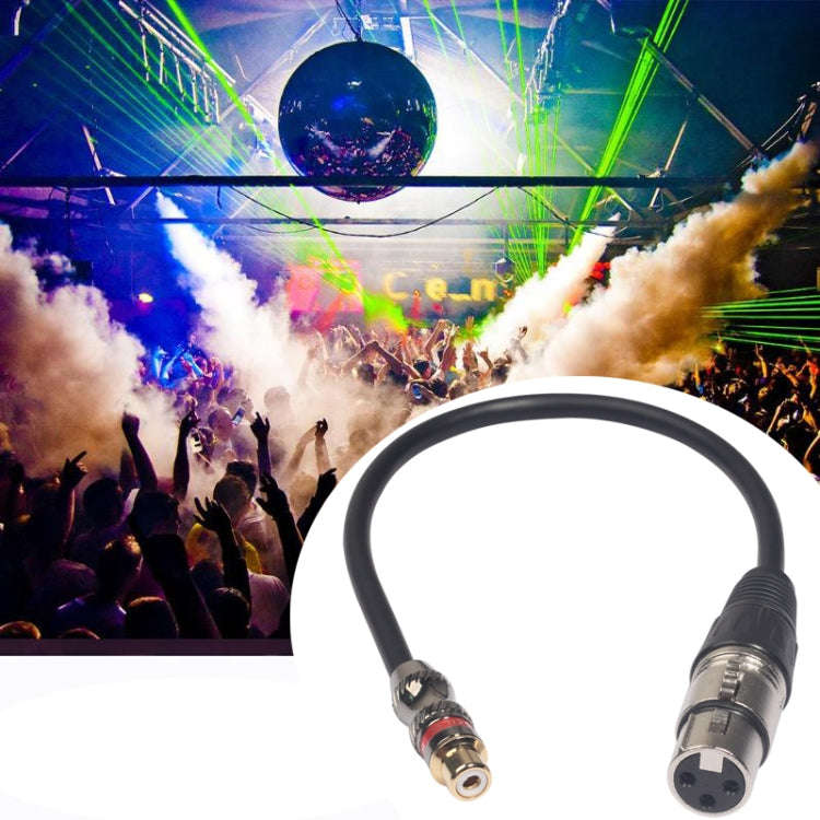 TR026K18-03 RCA Female to XLR Female Audio Cable, Length: 0.3m