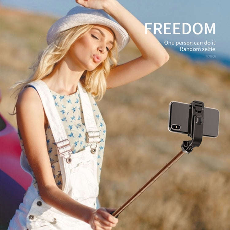 L02 100cm Multi-function Adjustable Bluetooth Self-timer Pole Tripod Selfie Stick (White)