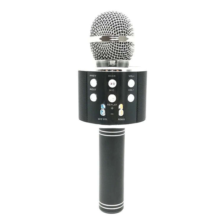 WS-858 Metal High Sound Quality Handheld KTV Karaoke Recording Bluetooth Wireless Microphone, for...