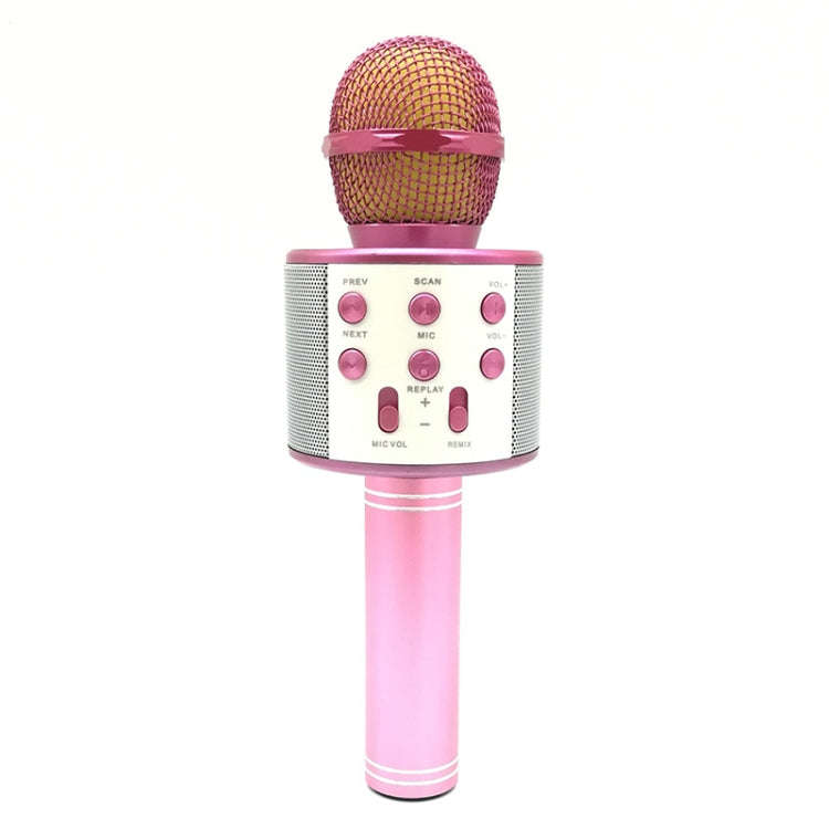 WS-858 Metal High Sound Quality Handheld KTV Karaoke Recording Bluetooth Wireless Microphone, for...