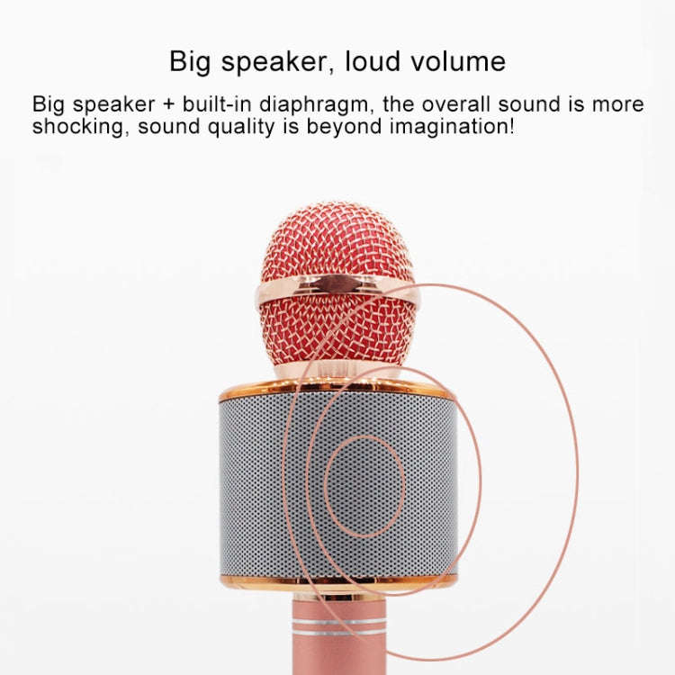 WS-858 Metal High Sound Quality Handheld KTV Karaoke Recording Bluetooth Wireless Microphone, for...