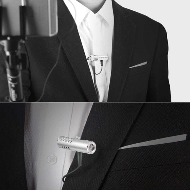 Yanmai R933 Professional Clip-on Lapel Mic Lavalier Omni-directional Double Condenser Microphone ...