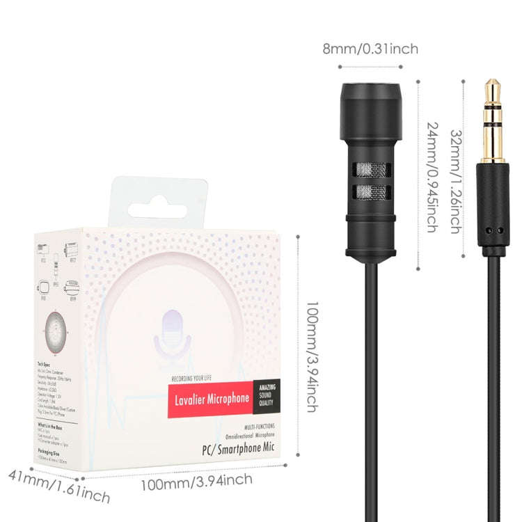 Yanmai R955 Clip-on Lapel Mic Lavalier Omni-directional Double Condenser Microphone, For Live Bro...