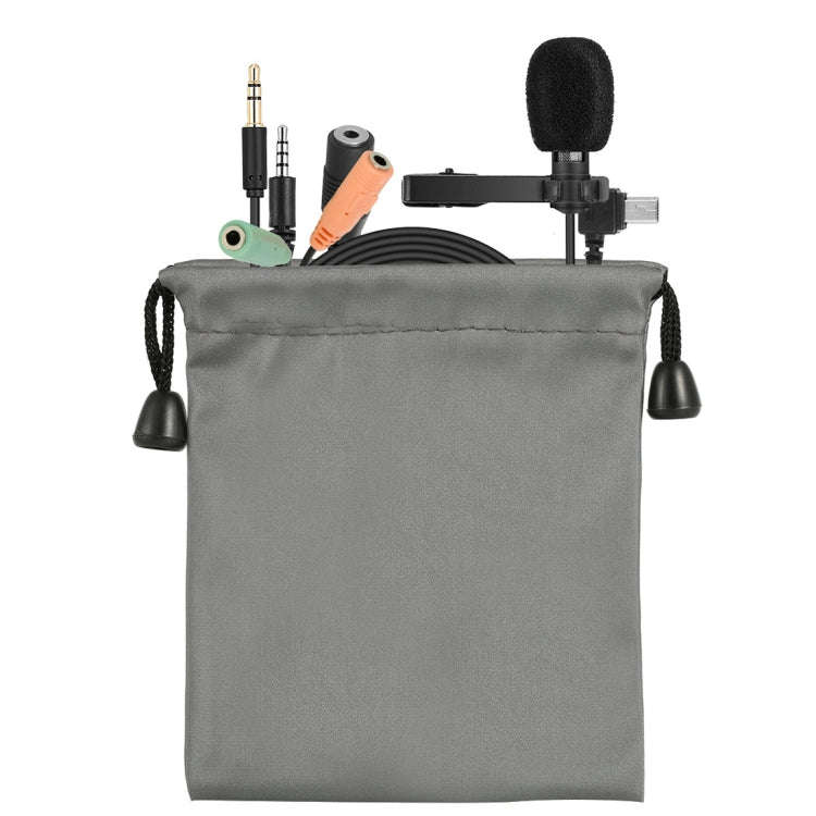 Yanmai R955 Clip-on Lapel Mic Lavalier Omni-directional Double Condenser Microphone, For Live Bro...