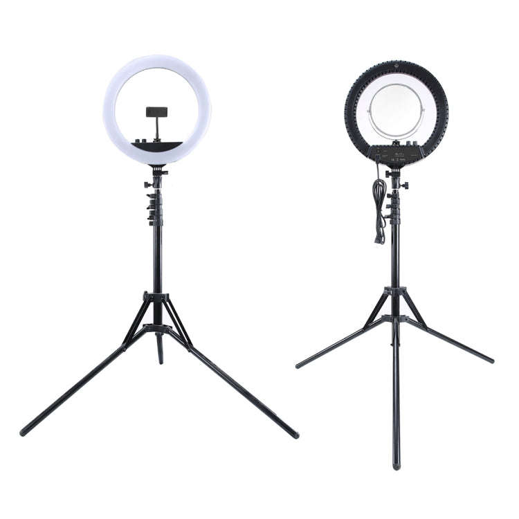 MANTOO RL-12 II 100-240V 28W 12 inch Two-color Dimmable Ring Fill Light with Tripod