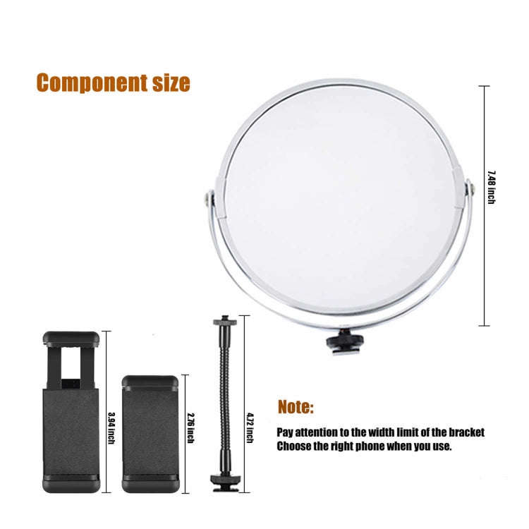MANTOO RL-12 II 100-240V 28W 12 inch Two-color Dimmable Ring Fill Light with Tripod