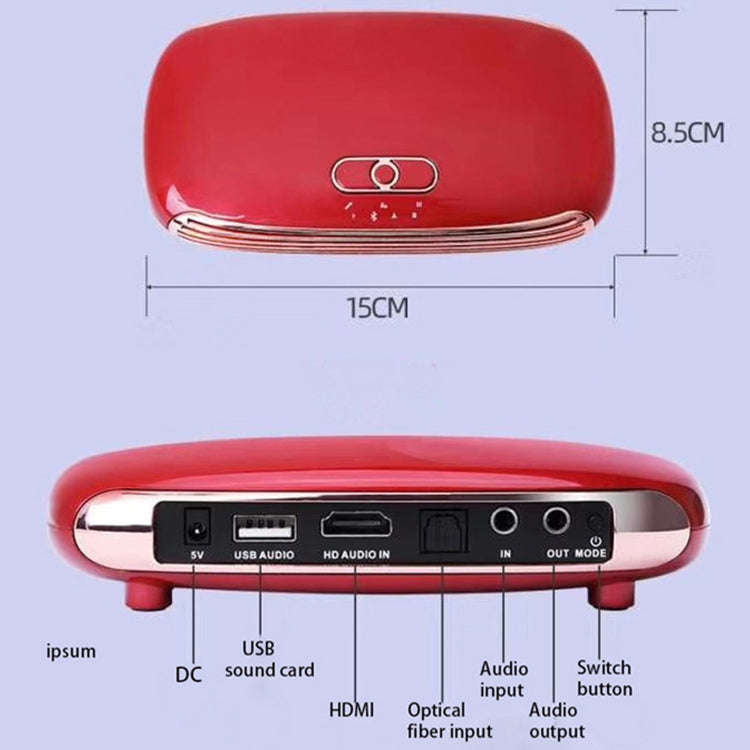 K8 Home Wireless Bluetooth Karaoke Box for Smart TV, Smart TV Box, Set Top Box, PC, Smart Phone(B...