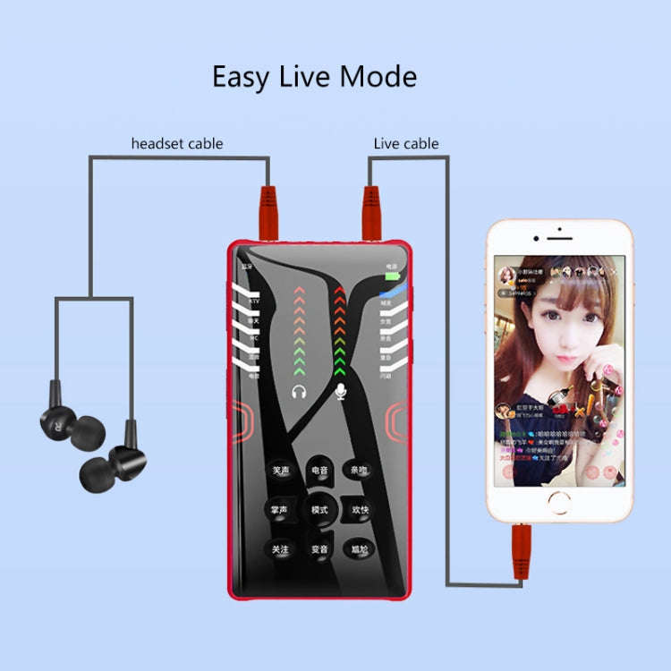 RK-C21 Bluetooth Live Broadcast Audio Headset Microphone Webcast Entertainment Streamer Sound Car...