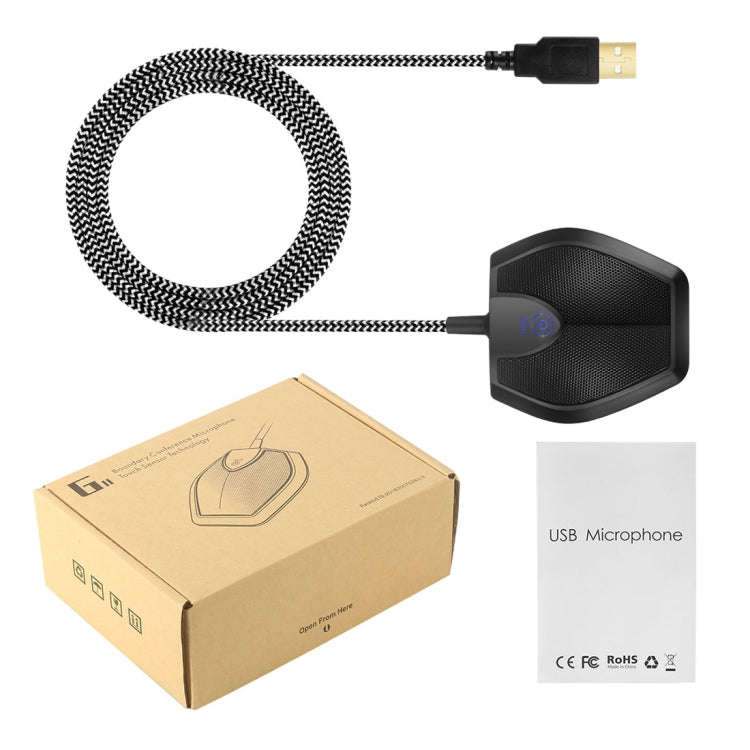 Yanmai G11 Meeting USB Computer Desktop Microphone Omnidirectional Condenser Mic Microphone, Comp...