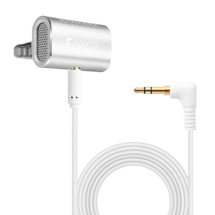 Yanmai R977 Recording Clip-on Lapel Mic Lavalier Omni-directional Double Condenser Microphone, Co...