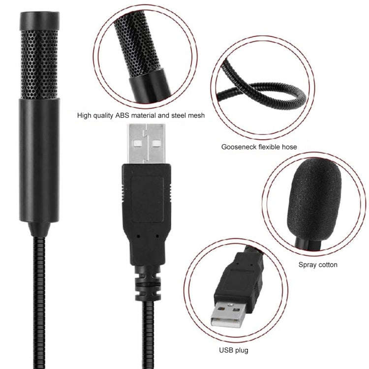 Yanmai SF-558 Mini Professional USB Studio Stereo Condenser Recording Microphone, Cable Length: 1...