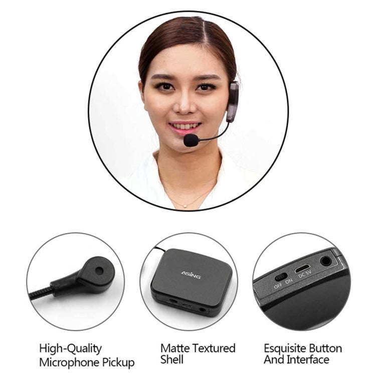 ASiNG WM01 2.4GHz Wireless Audio Transmission Electronic Pickup Microphone, Transmission Distance...