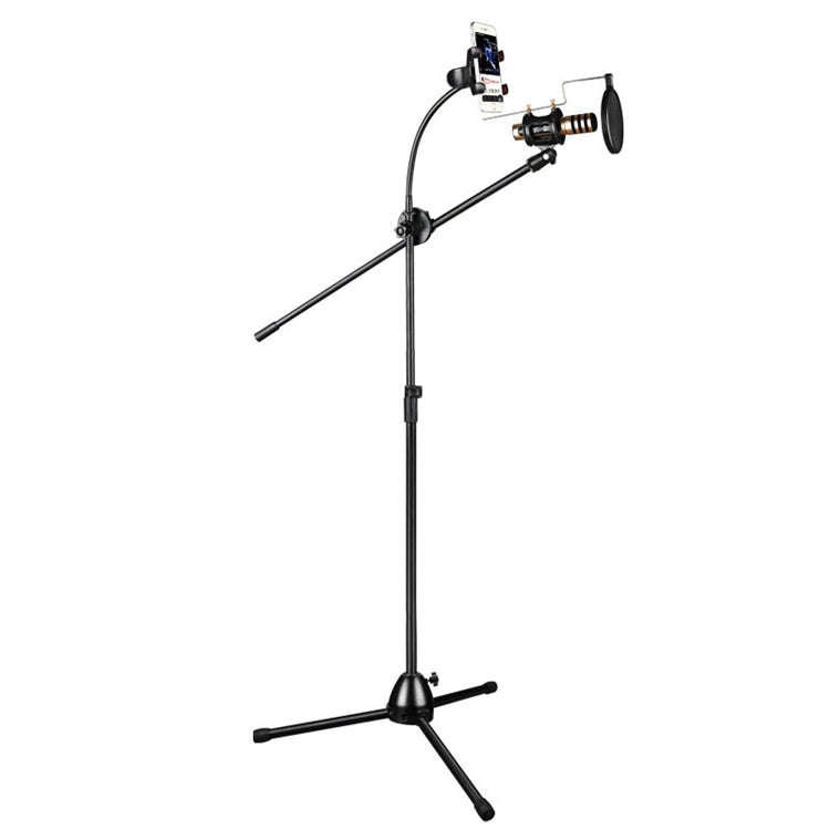 RODD NB-108 Karaoke Phone Microphone Tripod Scissor Arm Stand Holder For Studio Recording, Live B...