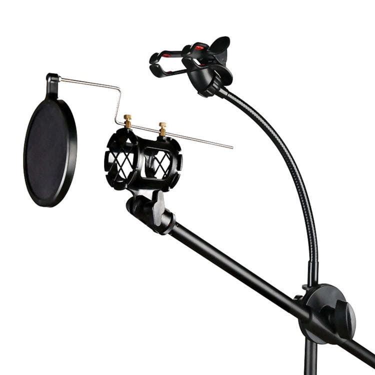 RODD NB-108 Karaoke Phone Microphone Tripod Scissor Arm Stand Holder For Studio Recording, Live B...