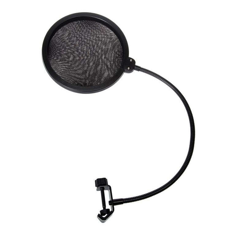 Double-layer Recording Microphone Studio Wind Screen Pop Filter Mask Shield with Clip Stabilizing...