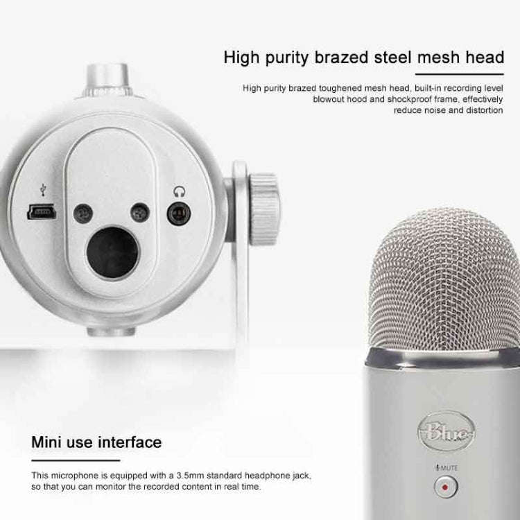 Logitech Blue Yeti USB Condenser Microphone(Black)