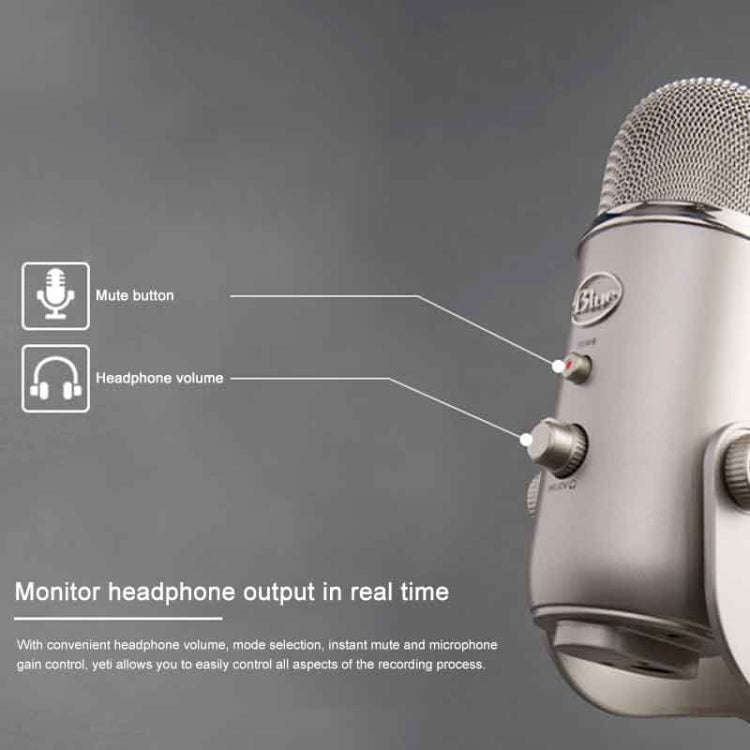 Logitech Blue Yeti USB Condenser Microphone(Black)