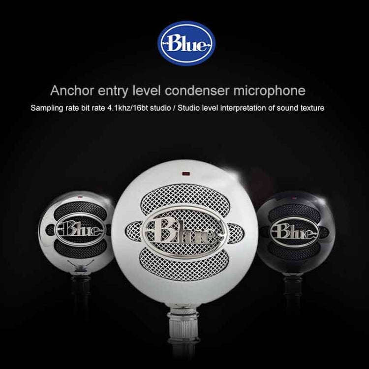 Logitech Blue Snowball USB Condenser Anchor Recording Microphone