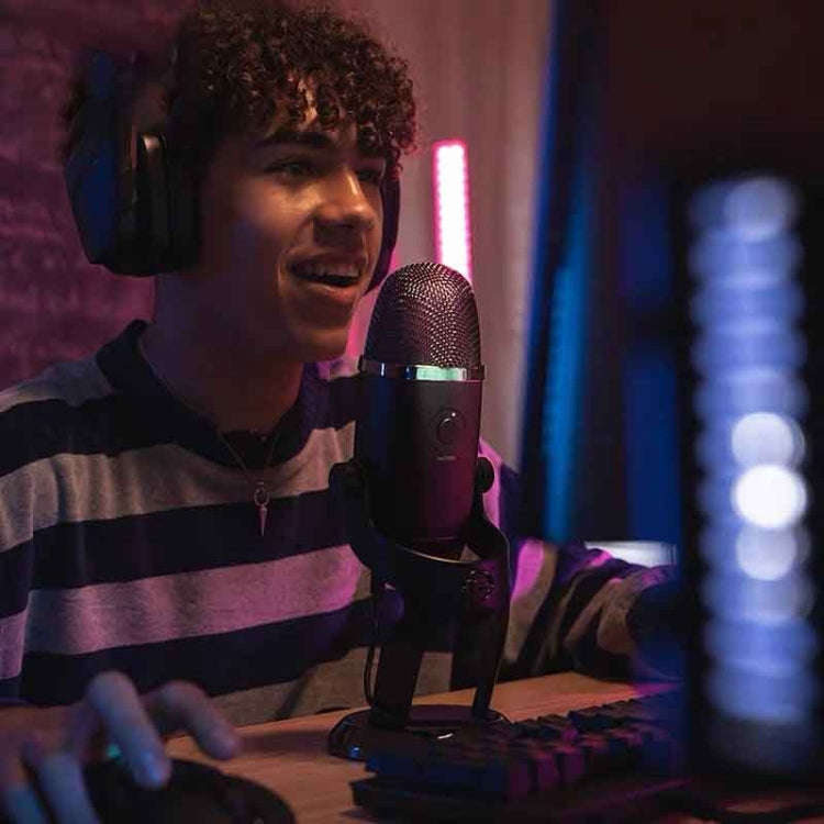 Logitech Blue Yeti X Condenser USB Recording Live Broadcast Microphone (Black)