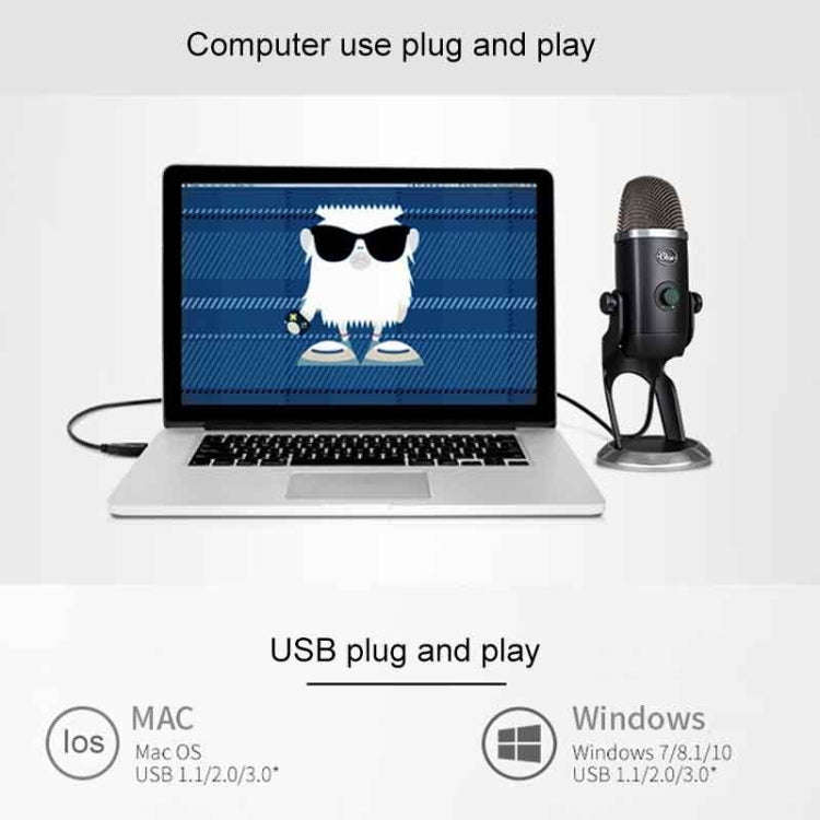 Logitech Blue Yeti X Condenser USB Recording Live Broadcast Microphone (Black)